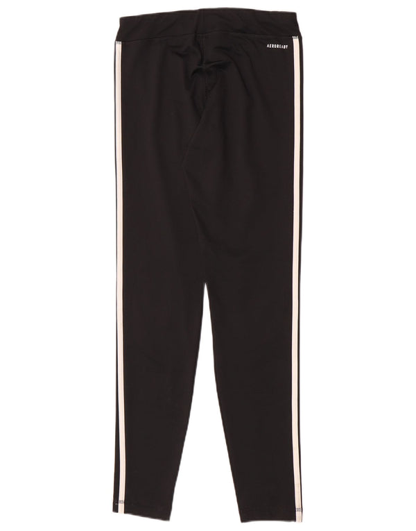 Adidas Girls Slim Fit Leggings 14-15 Years Black Sports