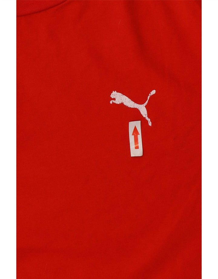 Puma Mens T-Shirt Top Medium Red
