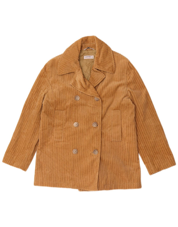 Camilla Womens Double Breasted Corduroy Jacket IT 44 Medium Beige Cotton