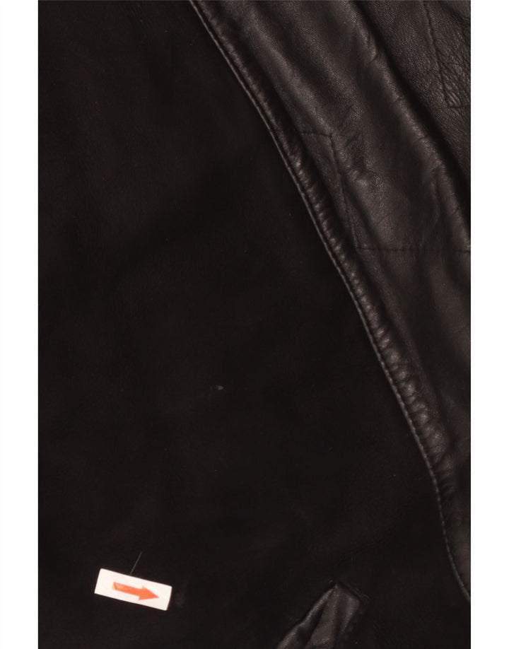 Vintage Womens Shearling Coat UK 18 XL Black