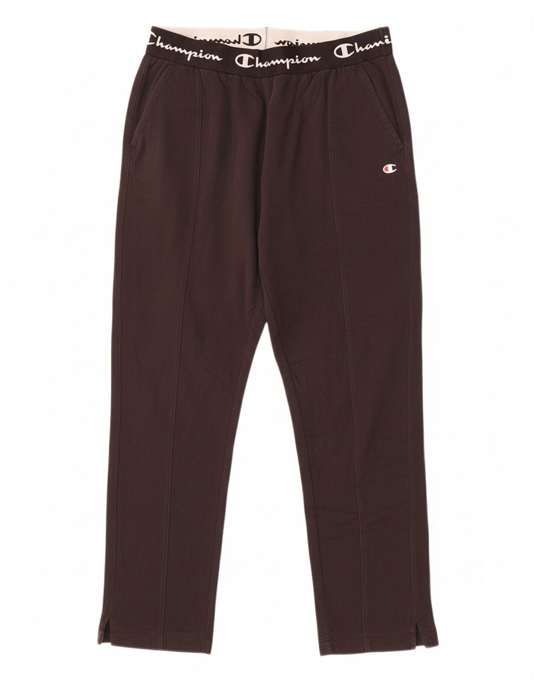 CHAMPION Womens Graphic Tracksuit Trousers UK 12 Medium  Black
