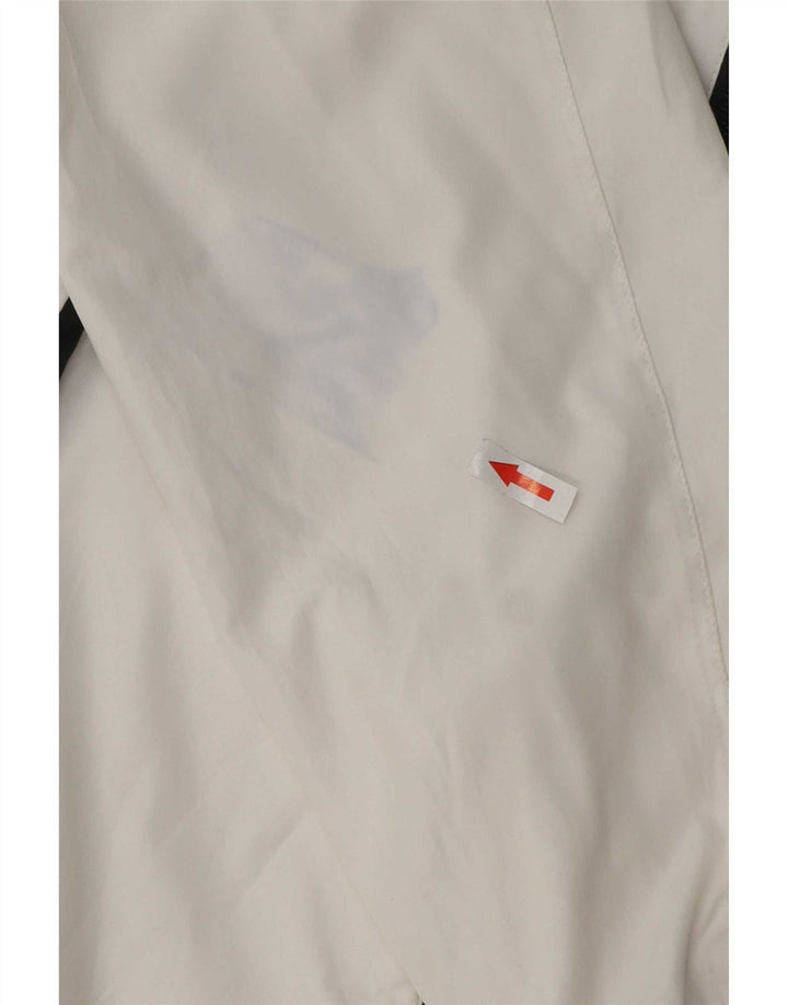 Nike Mens Tracksuit Top Jacket Small White Colourblock Polyester