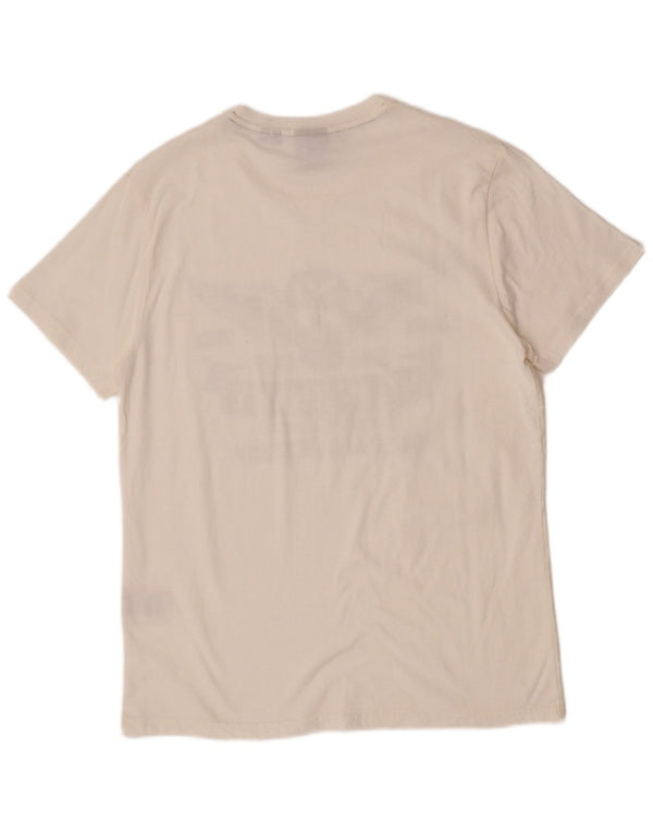 Superdry Mens Graphic T-Shirt Top XL White Cotton