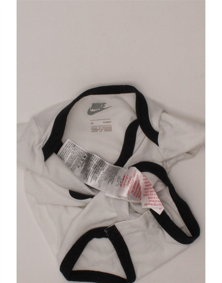 NIKE Baby Boys Graphic Bodysuit 3-6 Months  White Cotton Vintage Nike and Second-Hand Nike from Messina Hembry 