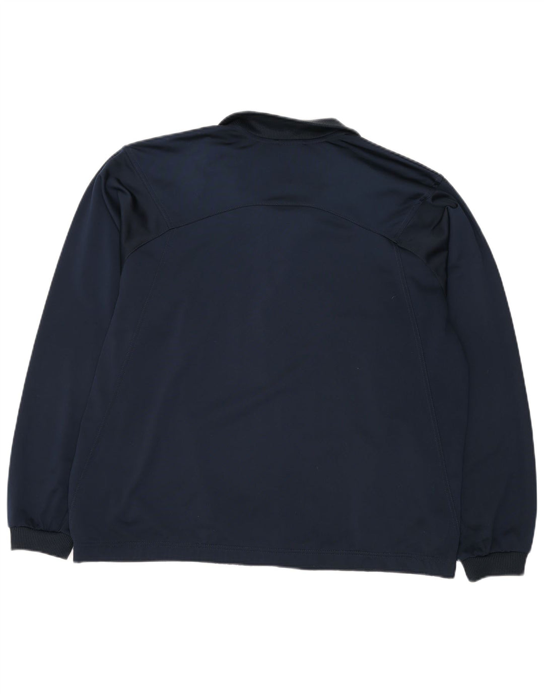 ADIDAS Mens Tracksuit Top Jacket UK 44/46 Large Navy Blue Polyester