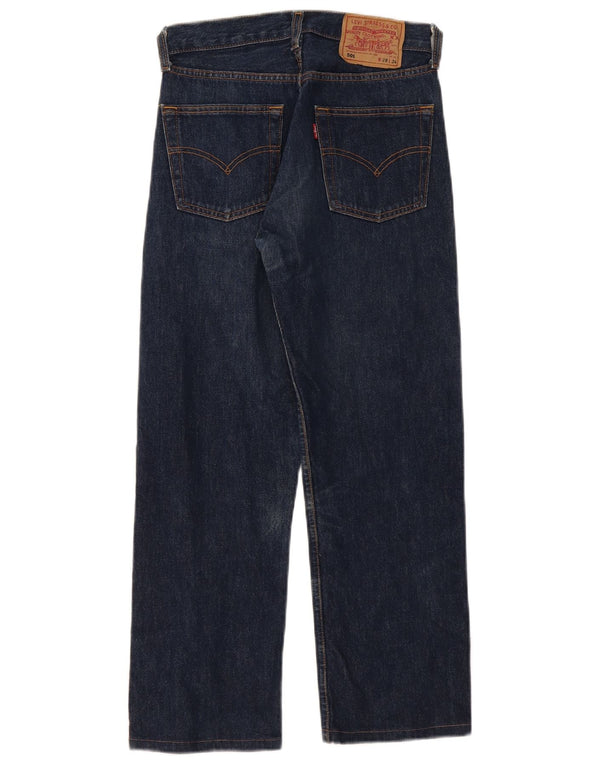 Levi's Womens 501 Straight Jeans W28 L26 Navy Blue Cotton