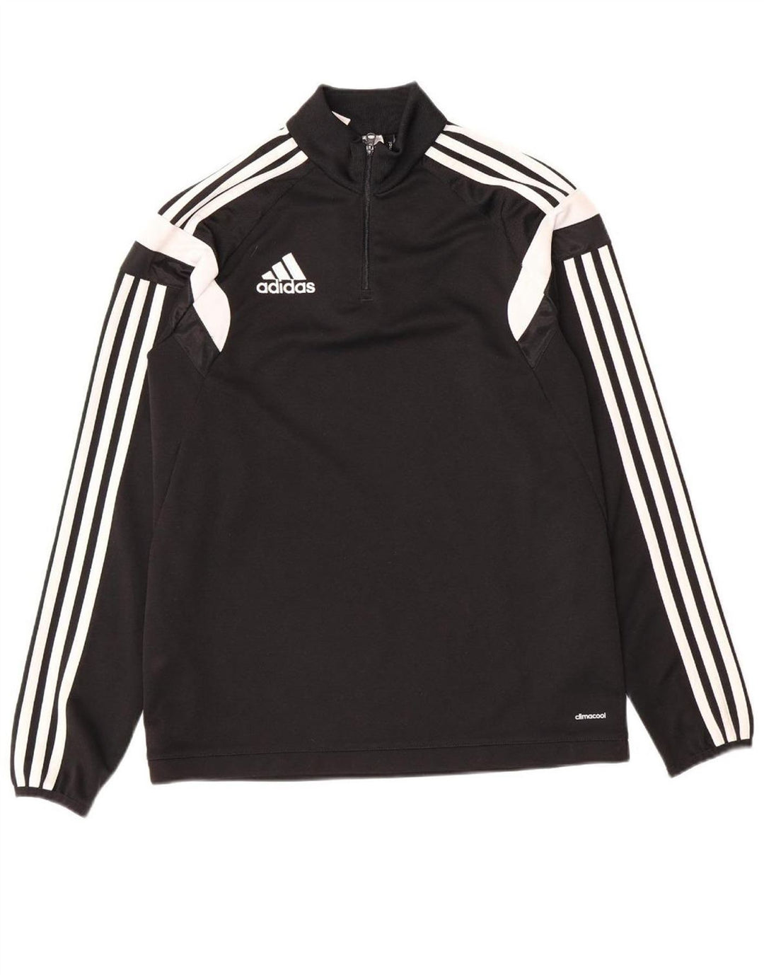 ADIDAS Boys Climacool Pullover Tracksuit Top 13-14 Years XL  Black
