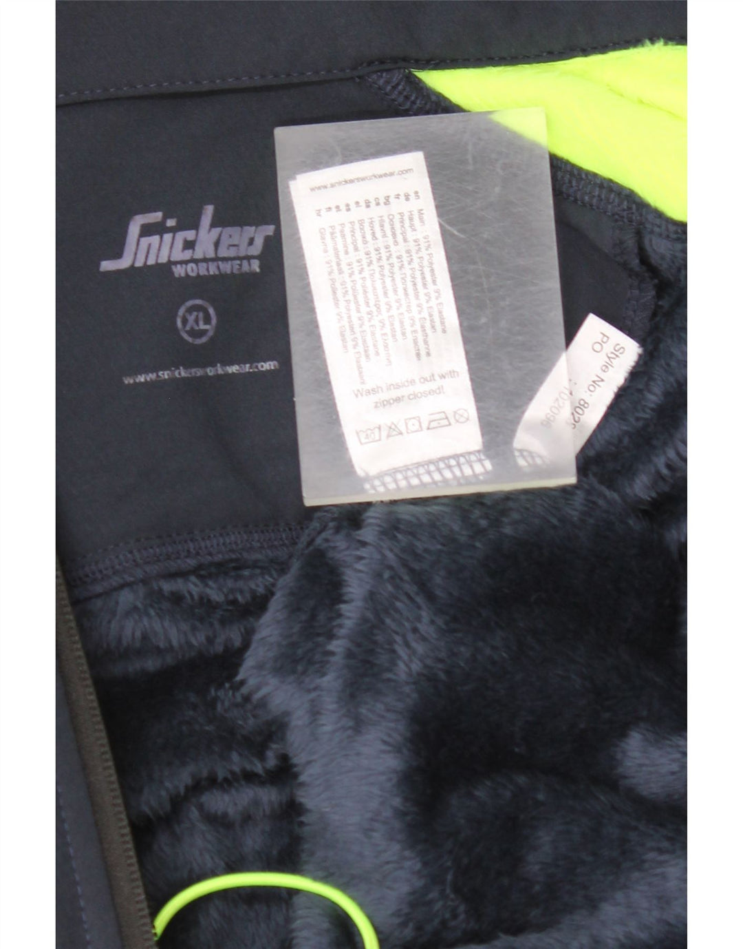 SNICKERS Mens Windbreaker Jacket UK 42 XL Navy Blue Colourblock Polyester