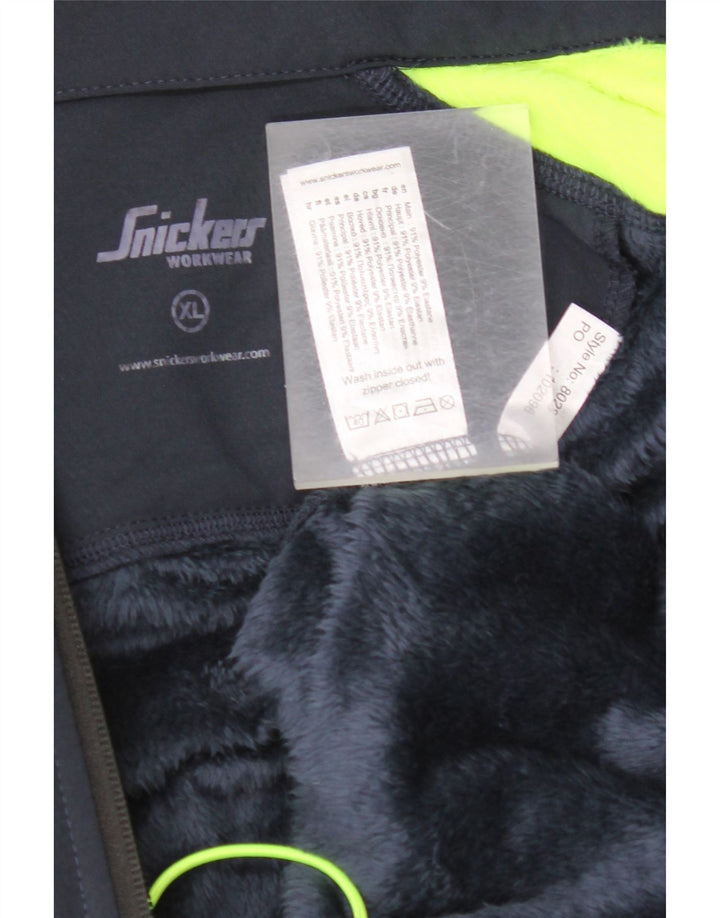 SNICKERS Mens Windbreaker Jacket UK 42 XL Navy Blue Colourblock Polyester