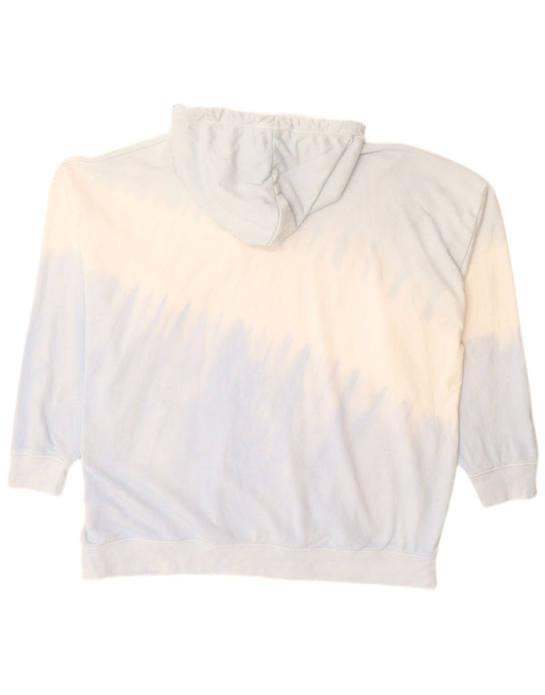 Gap Mens Oversized Hoodie Jumper XL Blue Tie Dye Cotton