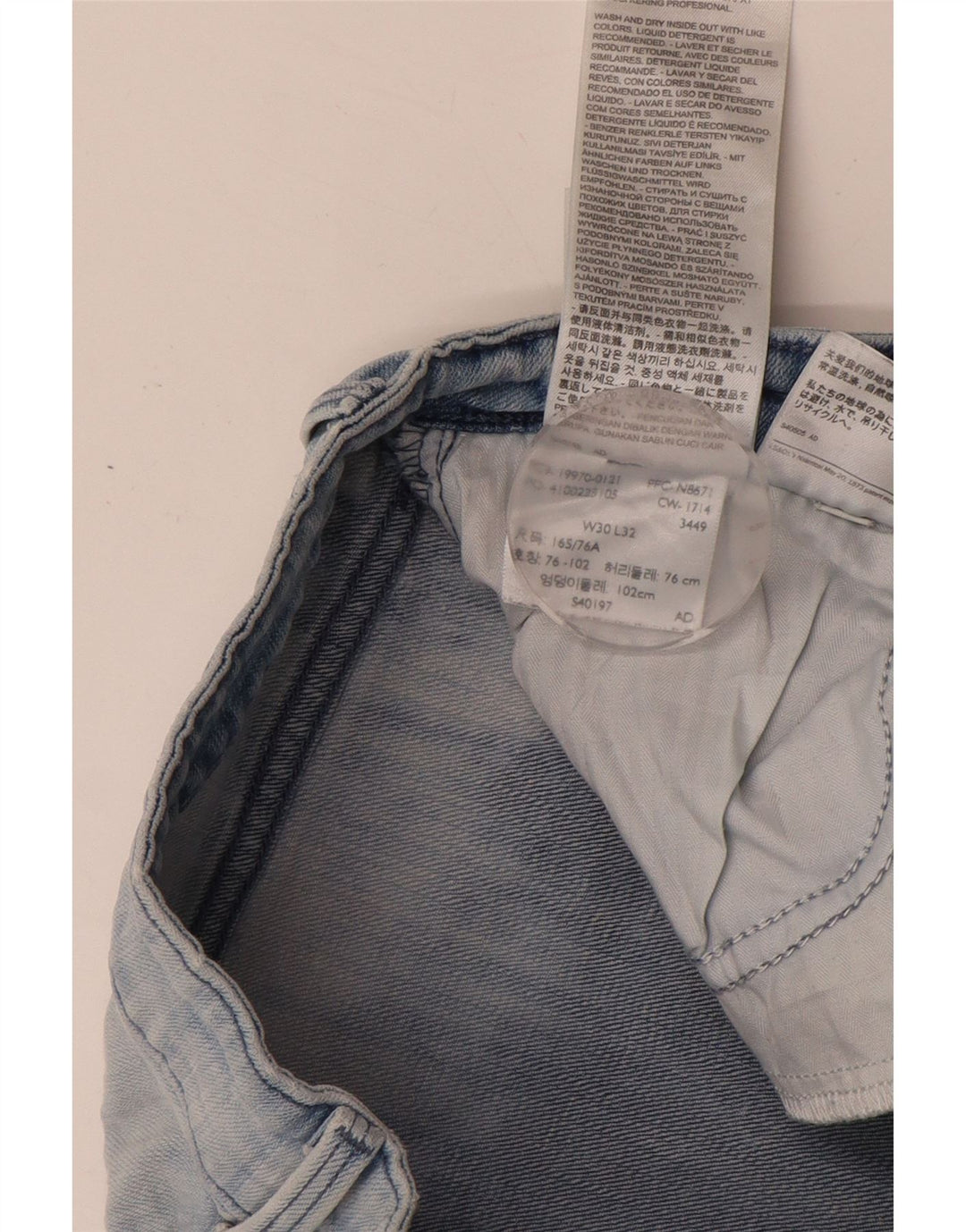 LEVI'S Womens Slim Jeans W30 L30 Blue Cotton