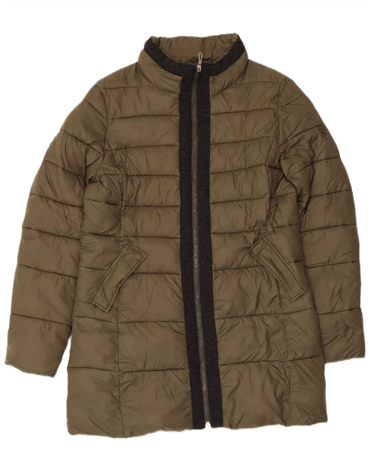 Guess Mens Padded Coat UK 40 Large Khaki Polyamide