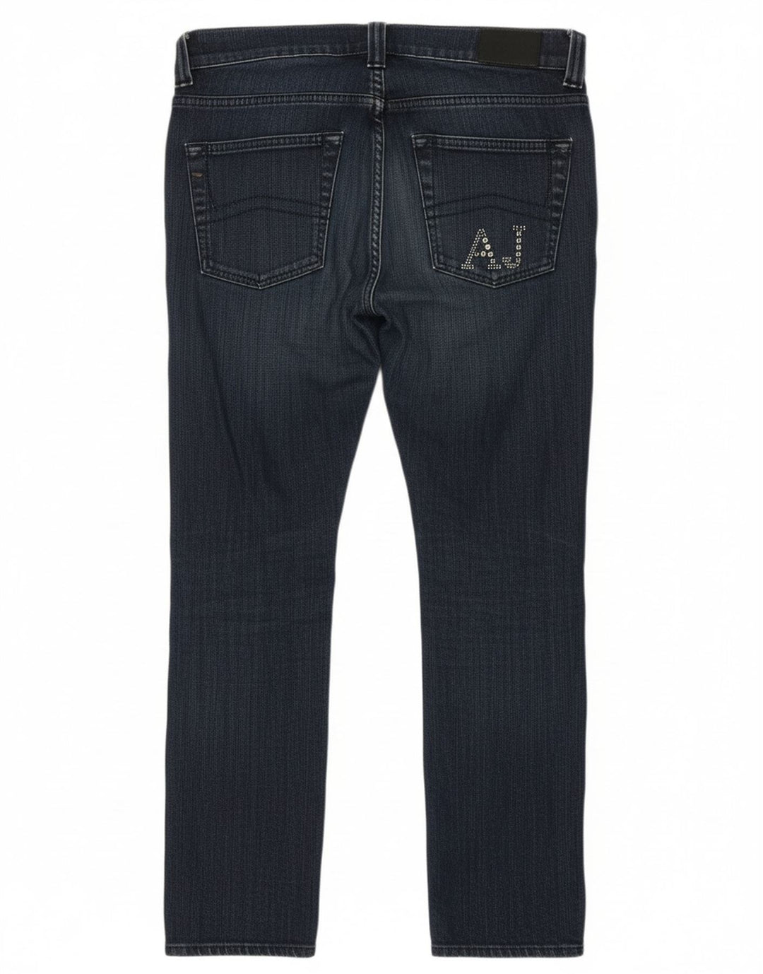 ARMANI Womens Crop Slim Jeans W28 L24 Navy Blue