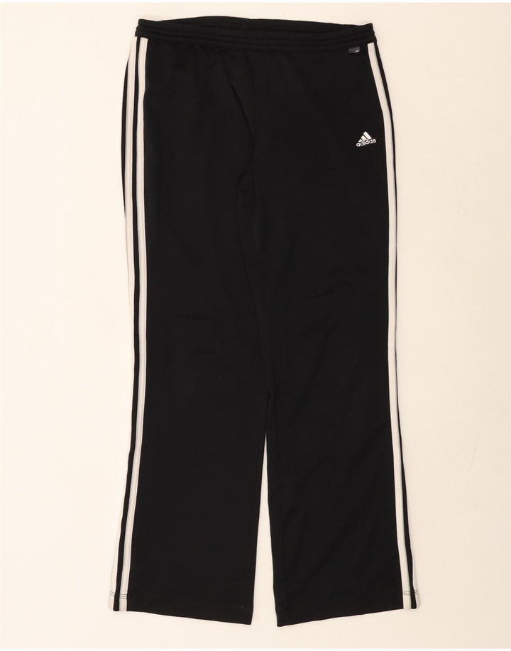 ADIDAS Womens Tracksuit Trousers UK 16 Large Black Polyester