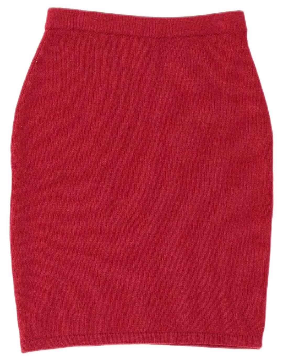 GYMNASIUM Womens Knit Pencil Skirt Medium W26  Red Lambswool