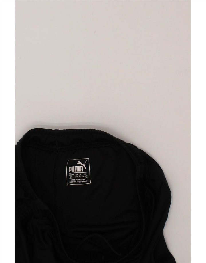 PUMA Boys Sport Shorts 11-12 Years  Black Vintage Puma and Second-Hand Puma from Messina Hembry 