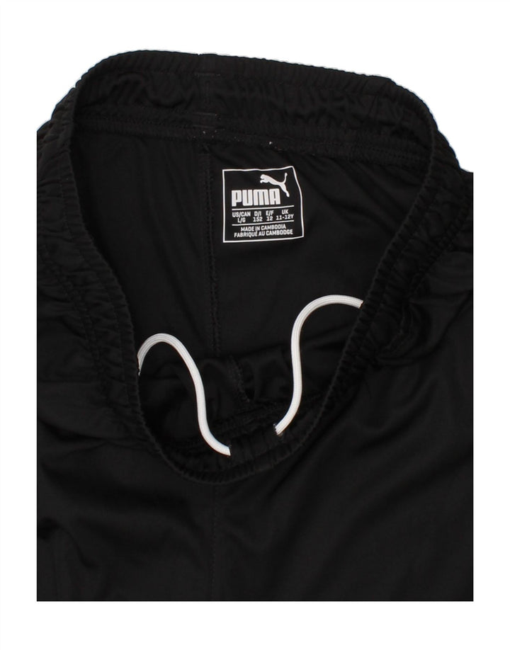 PUMA Boys Sport Shorts 11-12 Years Black Vintage Puma and Second-Hand Puma from Messina Hembry 