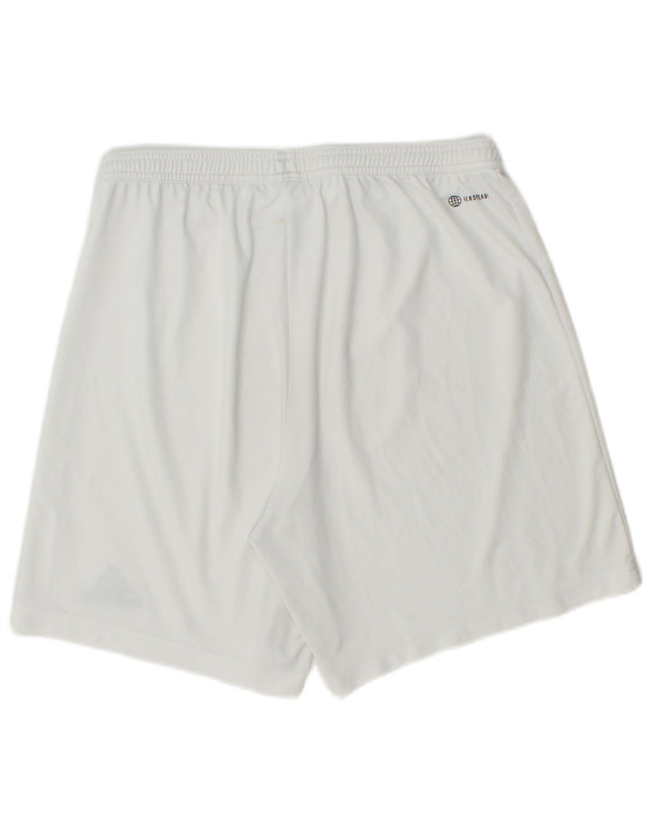 ADIDAS Mens Aeroready Sport Shorts Large White Polyester