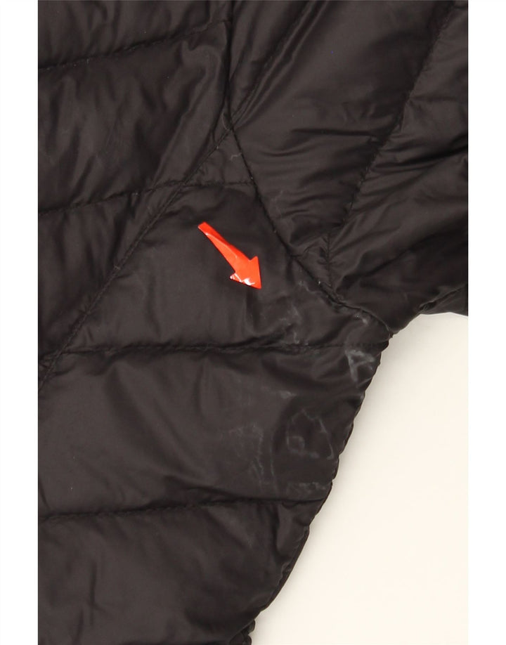 Michael Kors Womens Hooded Padded Coat UK 16 Large Black Nylon