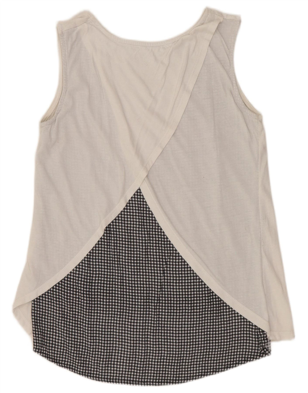 DESIGUAL Womens Sleeveless Blouse Top UK 10 Small White Floral