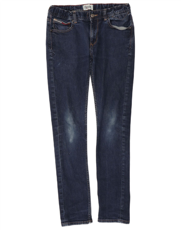TOMMY HILFIGER Boys Skinny Jeans 13-14 Years W28 L29 Blue Cotton