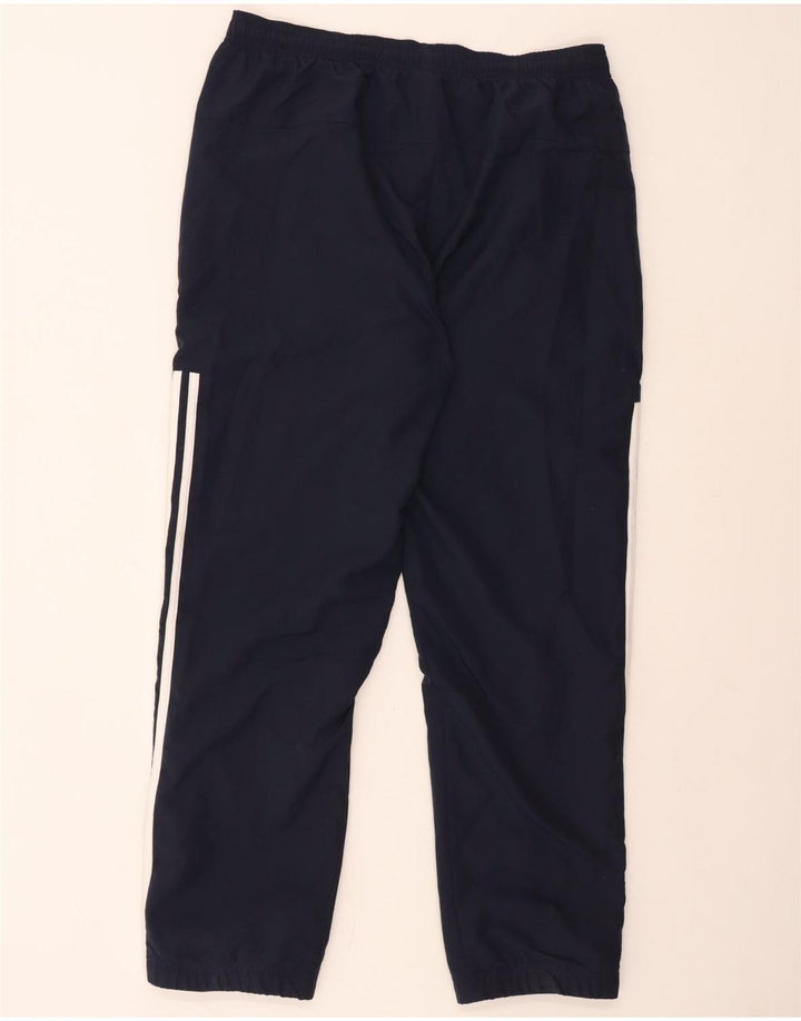 ADIDAS Mens Tracksuit Trousers Joggers Large  Navy Blue Polyester