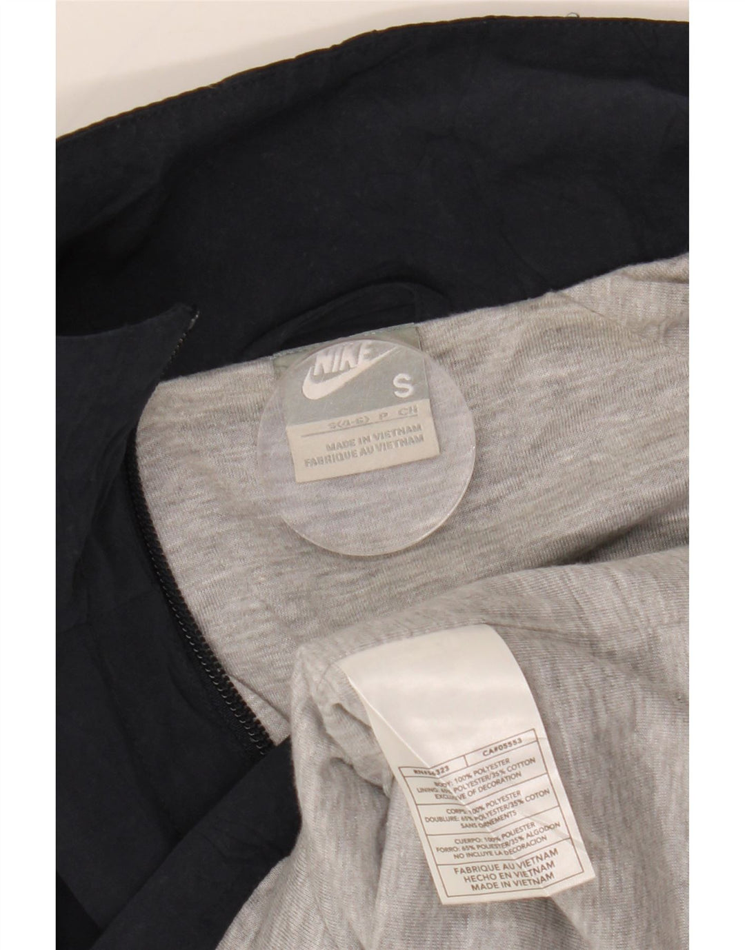 NIKE Womens Tracksuit Top Jacket US 4/6 Small Navy Blue Colourblock