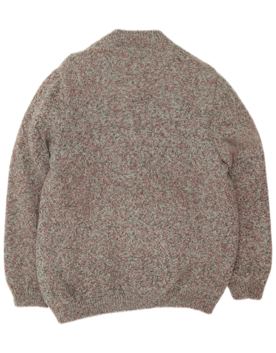 Vintage Mens Cardigan Sweater Large Multicoloured Flecked