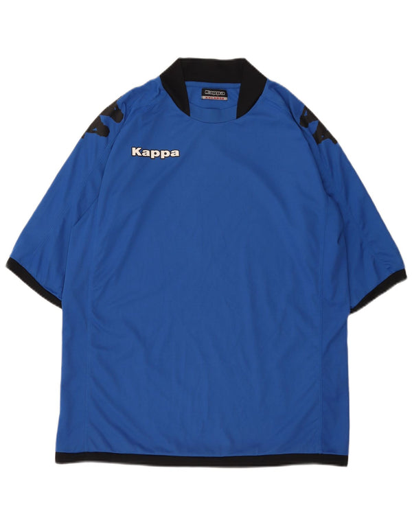 KAPPA Mens Graphic T-Shirt Top 2XL Blue Polyester