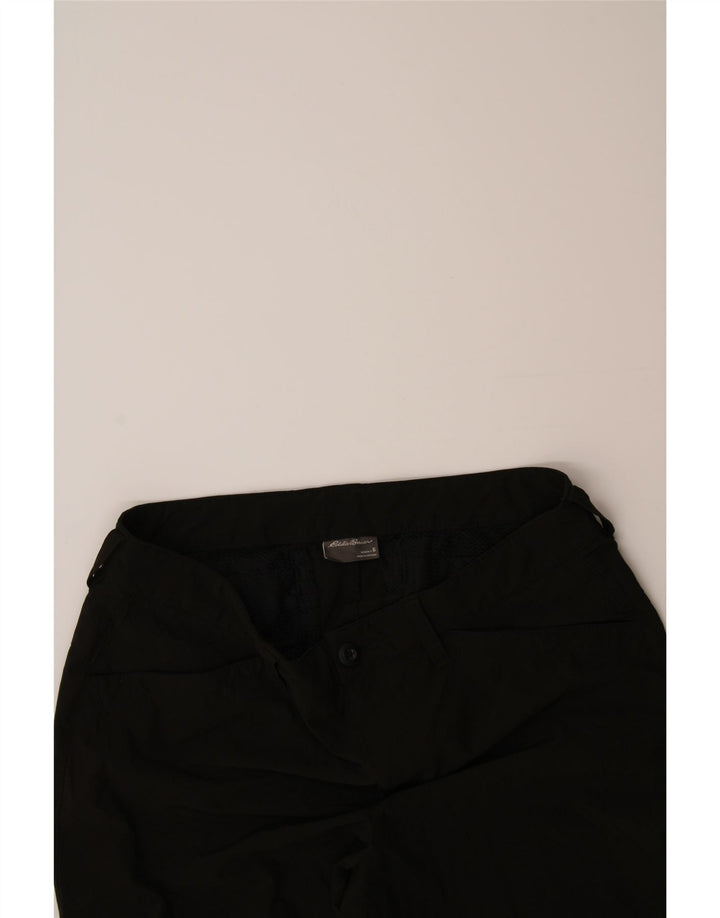 EDDIE BAUER Womens Slim Capri Trousers US 6 Medium W32 L21 Black Polyester Vintage Eddie Bauer and Second-Hand Eddie Bauer from Messina Hembry 