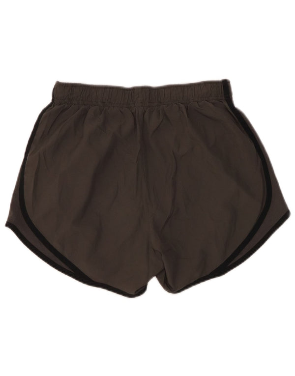 NIKE Womens Dri Fit Sport Shorts UK 8 Small Khaki Polyester