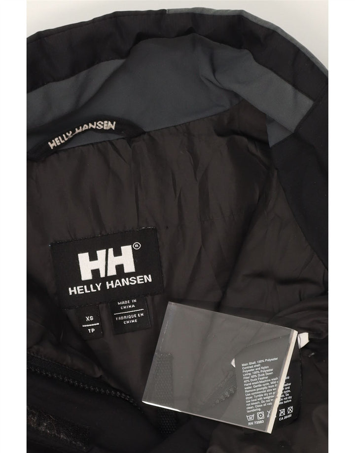 HELLY HANSEN Womens Padded Jacket UK 6 XS Black Colourblock Polyester Vintage Helly Hansen and Second-Hand Helly Hansen from Messina Hembry 