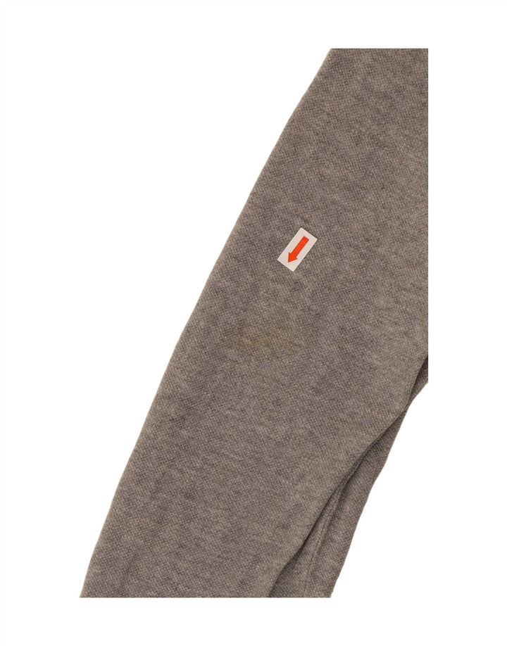 NAPAPIJRI Mens Long Sleeve Polo Shirt Medium Grey Vintage Napapijri and Second-Hand Napapijri from Messina Hembry 