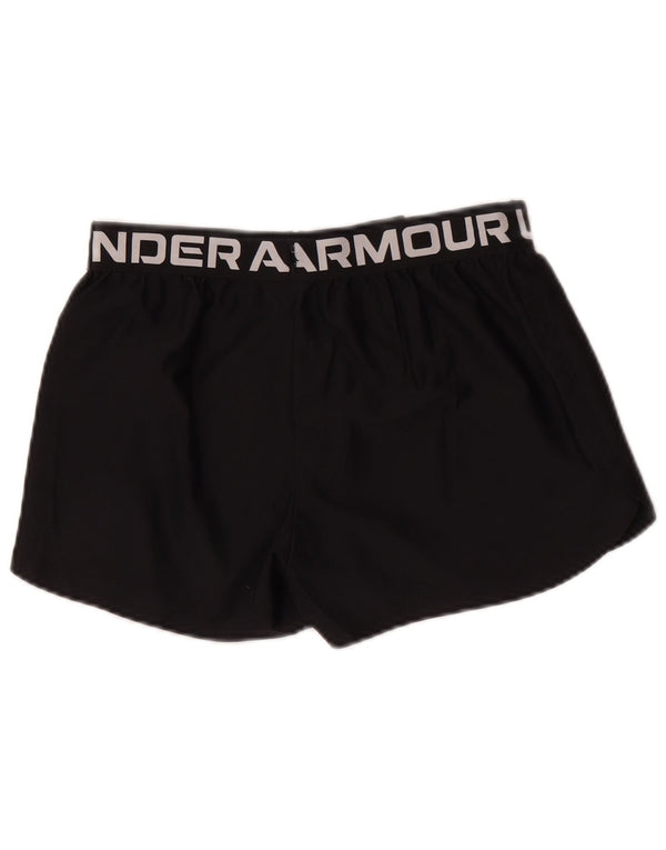 Under Armour Girls Graphic Relaxed Fit Sport Shorts 11-12 Years Large Black