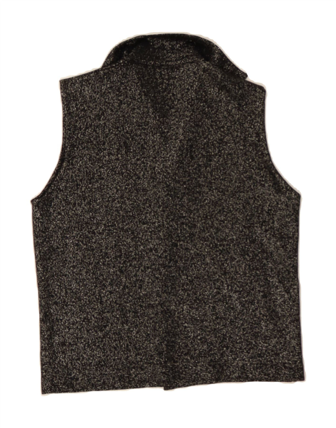 VINTAGE Womens Sleeveless Shirt Blouse UK 14 Medium Black Vintage Vintage and Second-Hand Vintage from Messina Hembry 