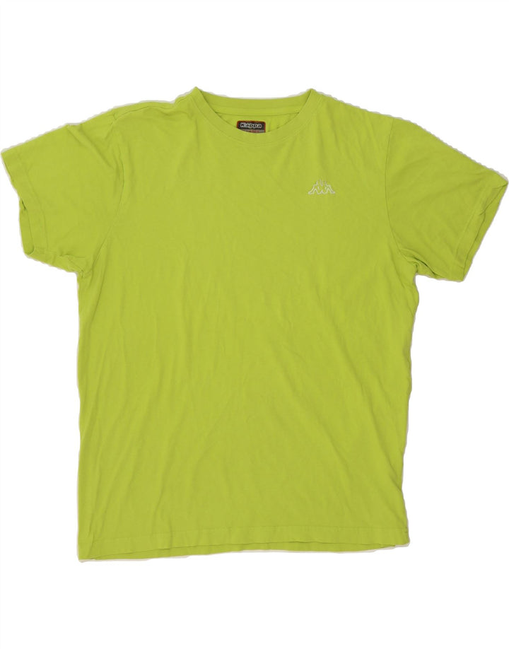 KAPPA Mens T-Shirt Top XL Green Vintage Kappa and Second-Hand Kappa from Messina Hembry 