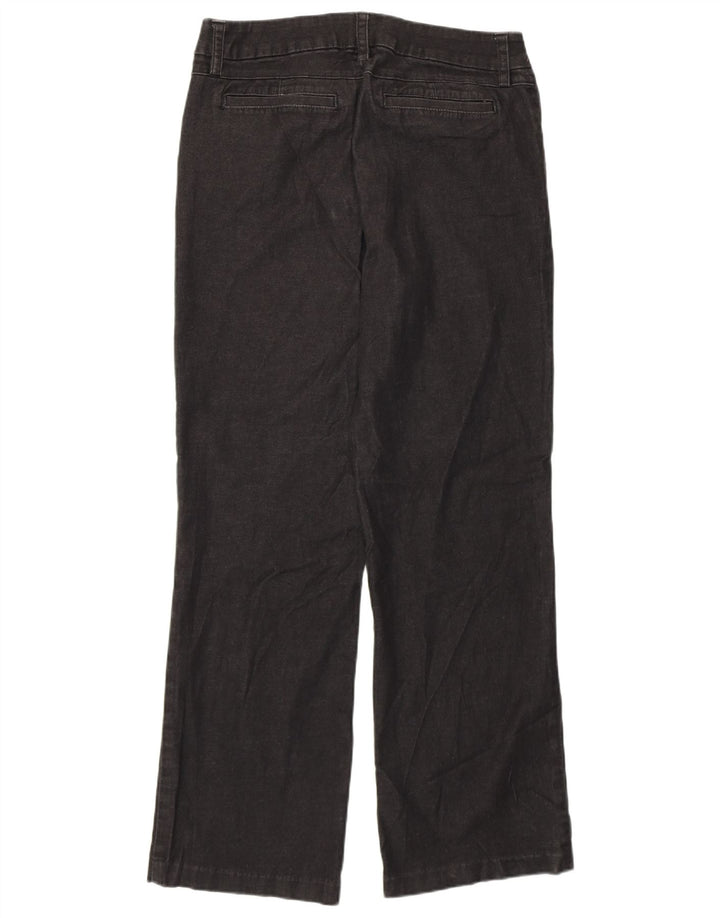 LEE Womens Modern Series Straight Casual Trousers US 14 XL W36 L31 Black