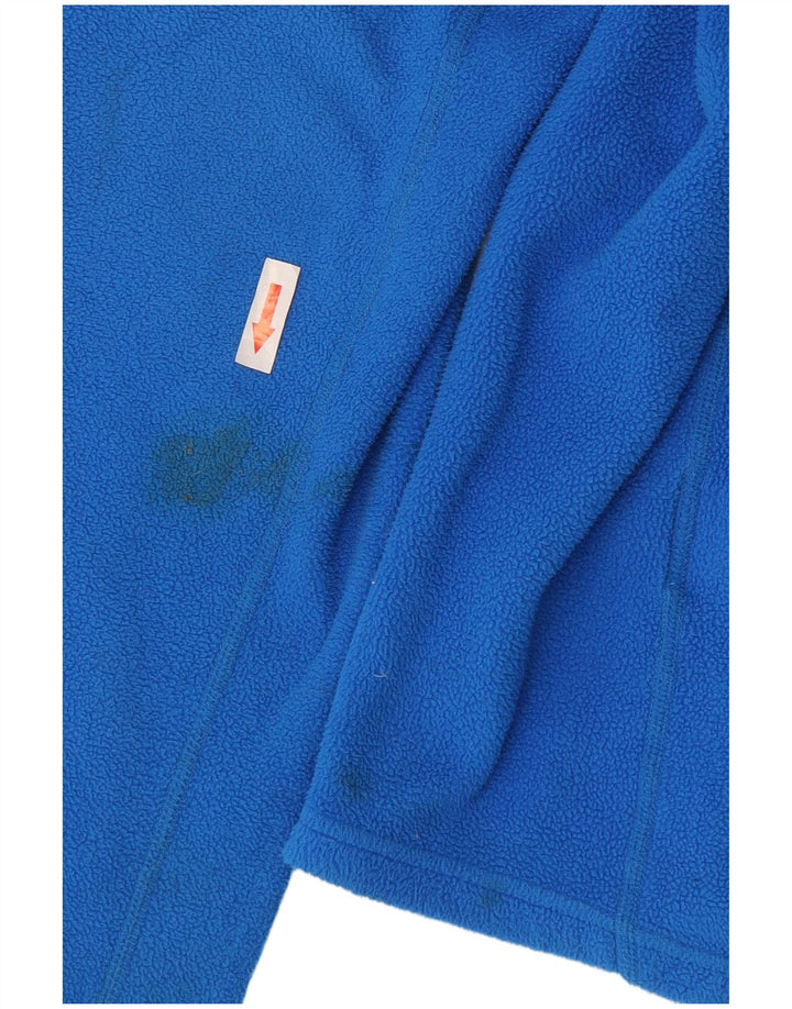 Helly Hansen Womens Hooded Fleece Jacket UK 14 Medium Blue Polyester