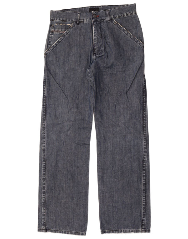 Trussardi Mens Straight Jeans IT 48 Medium W32 L34 Blue Cotton