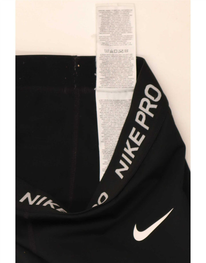 Nike Womens Graphic Leggings UK 4 XS Black Polyester