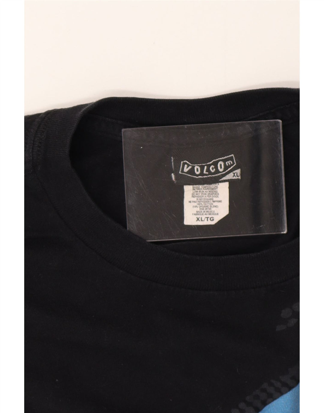 VOLCOM Mens Graphic T-Shirt Top XL Black Cotton