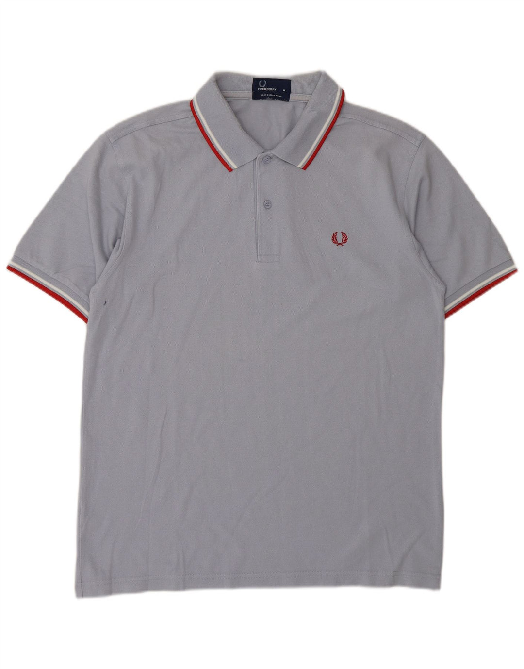 Fred Perry Mens Polo Shirt Medium Grey Cotton