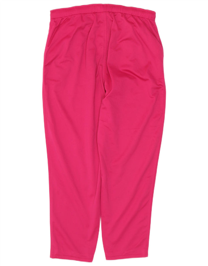 ELLESSE Womens Crop Tracksuit Trousers UK 14 Medium  Pink