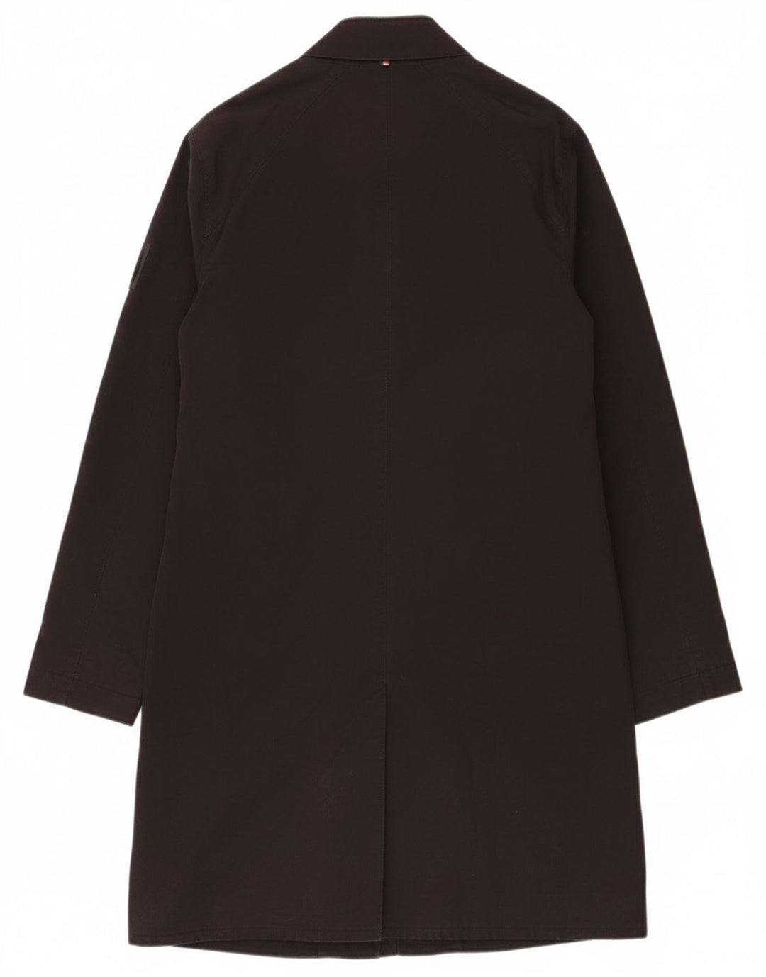 Pretty Green Mens Overcoat UK 36 Small Black Polyester