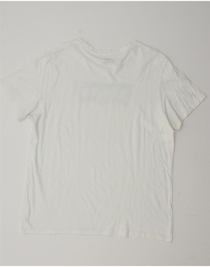 LEVI'S Mens Graphic T-Shirt Top XL White Vintage Levi's and Second-Hand Levi's from Messina Hembry 