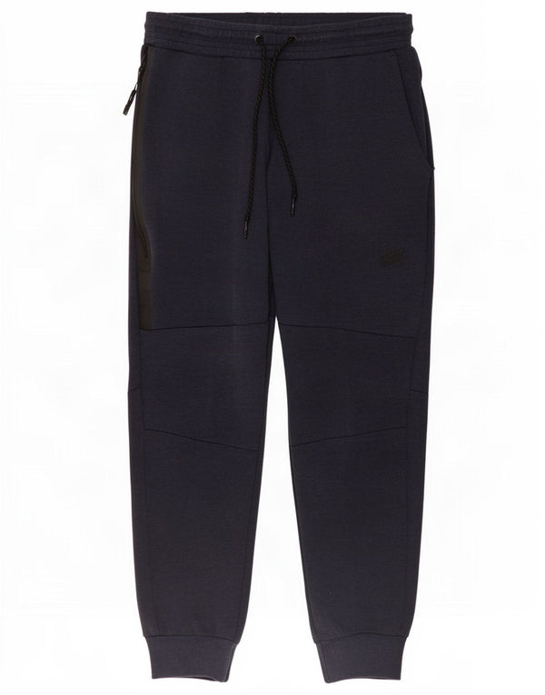 Nike Mens Tracksuit Trousers Joggers Medium Navy Blue Cotton