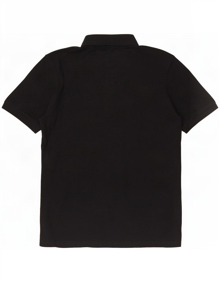 Kappa Mens Polo Shirt Medium Black Cotton