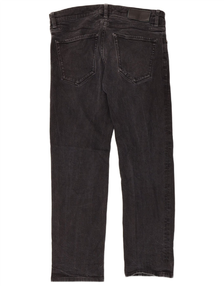 Hugo Boss Mens Straight Jeans W32 L27 Grey Cotton