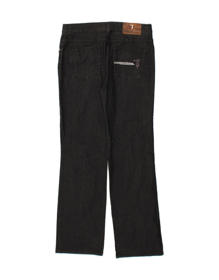 TRUSSARDI Womens Straight Jeans W29 L30 Grey Cotton Vintage Trussardi and Second-Hand Trussardi from Messina Hembry 