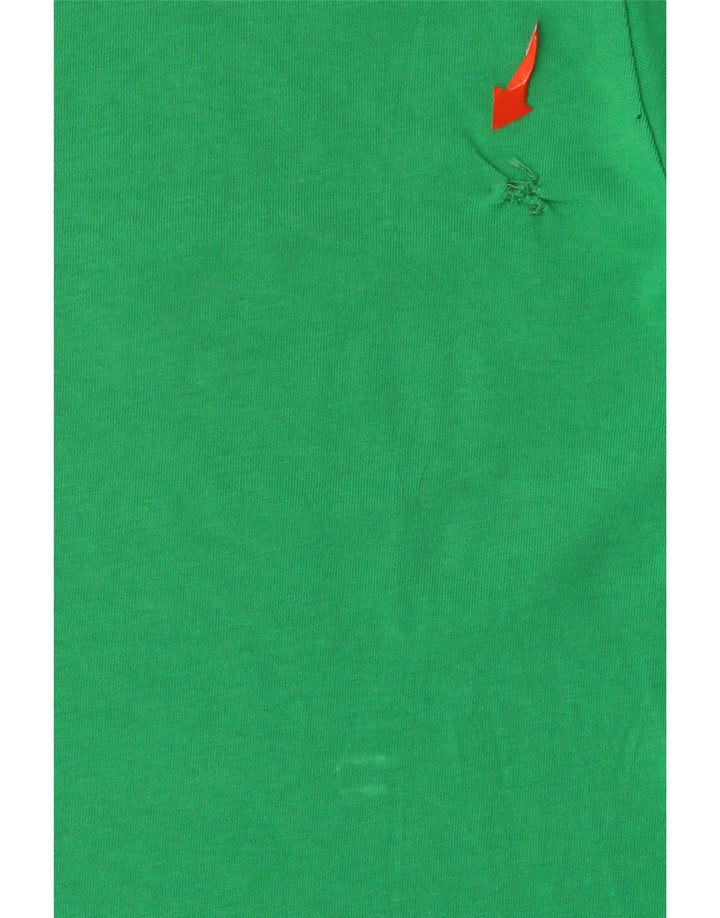 Champion Mens Graphic T-Shirt Top Medium Green Cotton